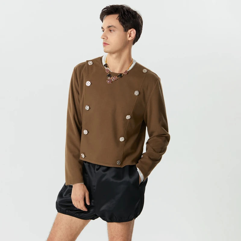 Double Breasted O-Neck Jacket Double Breasted O-Neck Jacket