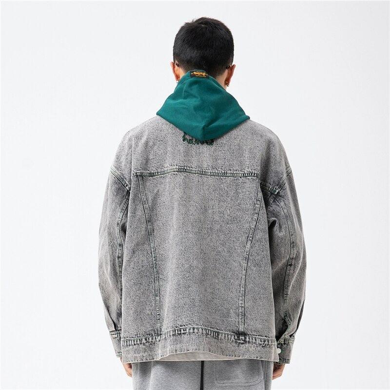 Double-Collared Denim Jacket Double-Collared Denim Jacket