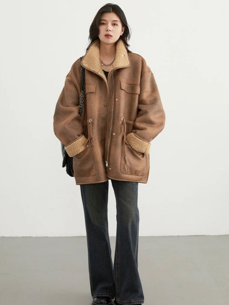 Double Faced Faux Leather Jacket Double Faced Faux Leather Jacket