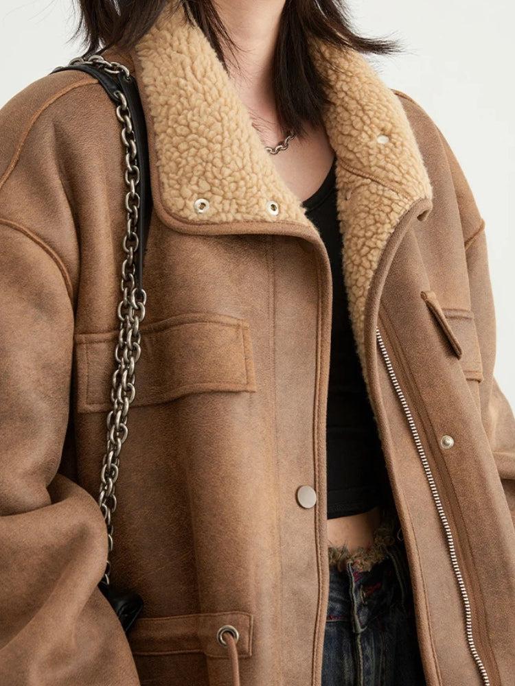 Double Faced Faux Leather Jacket Double Faced Faux Leather Jacket