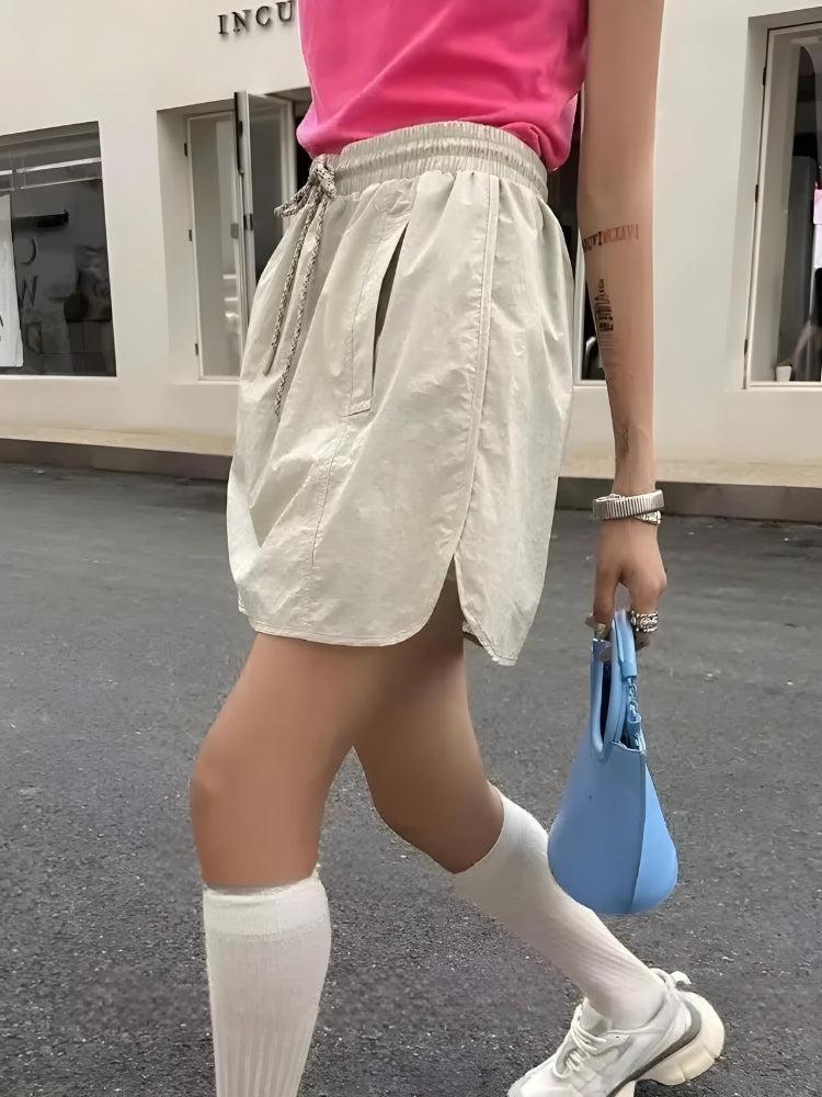 Drawstring Parachute Mini Skirt Drawstring Parachute Mini Skirt