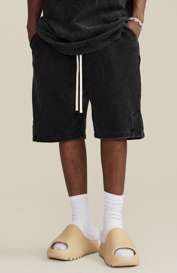 Drawstring Waist Loose Shorts Drawstring Waist Loose Shorts