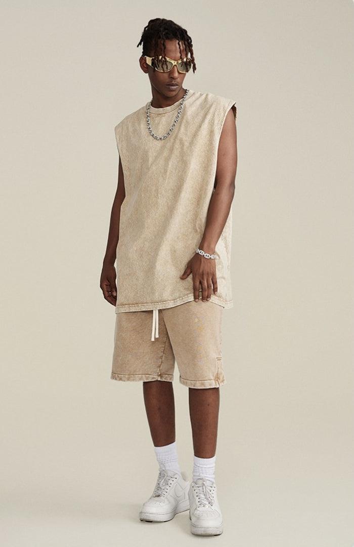 Drawstring Waist Loose Shorts Drawstring Waist Loose Shorts