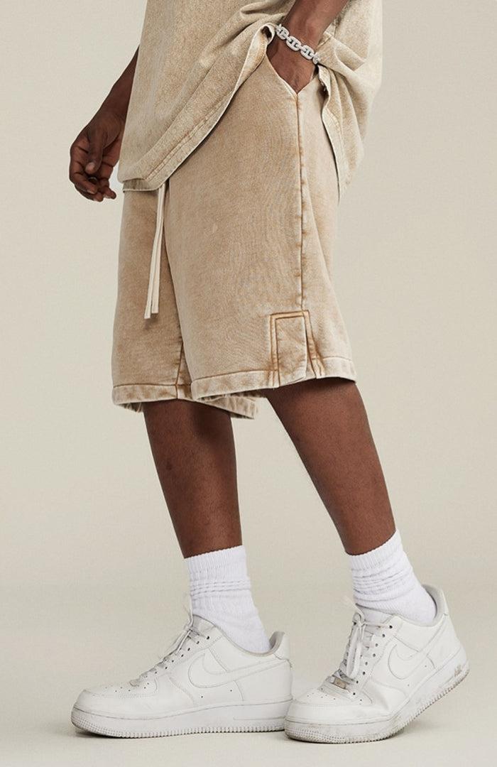 Drawstring Waist Loose Shorts Drawstring Waist Loose Shorts