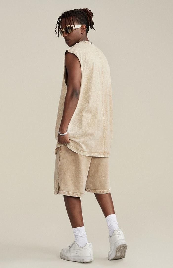 Drawstring Waist Loose Shorts Drawstring Waist Loose Shorts