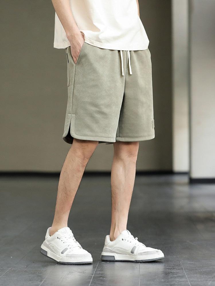 Drawstring Waist Oversize Sweatshort Drawstring Waist Oversize Sweatshort