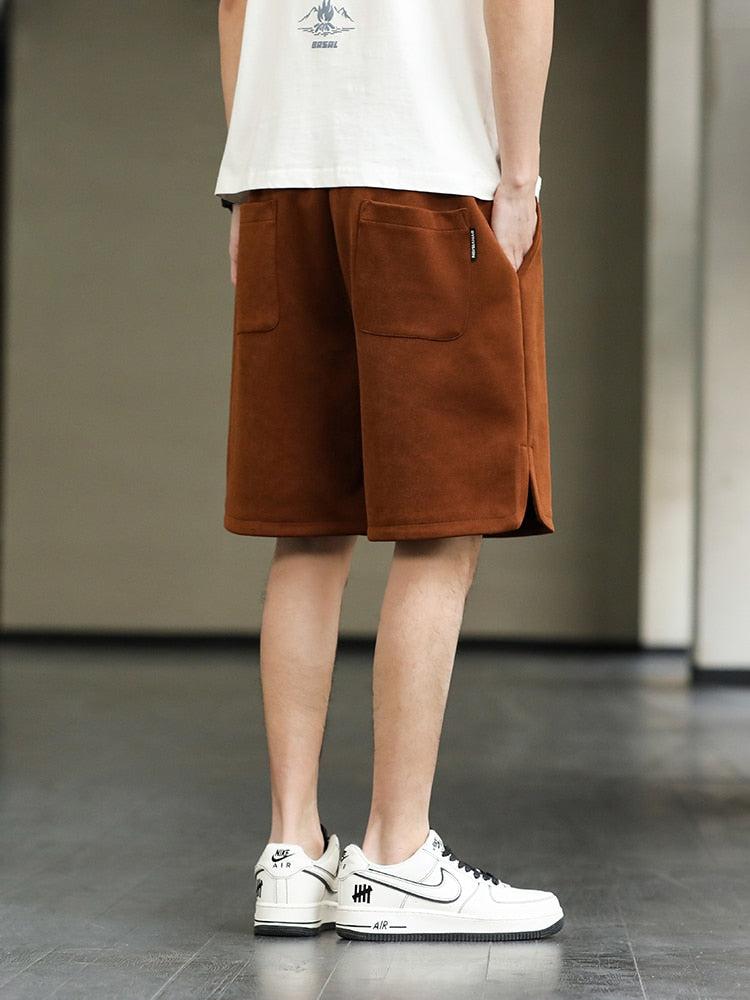 Drawstring Waist Oversize Sweatshort Drawstring Waist Oversize Sweatshort