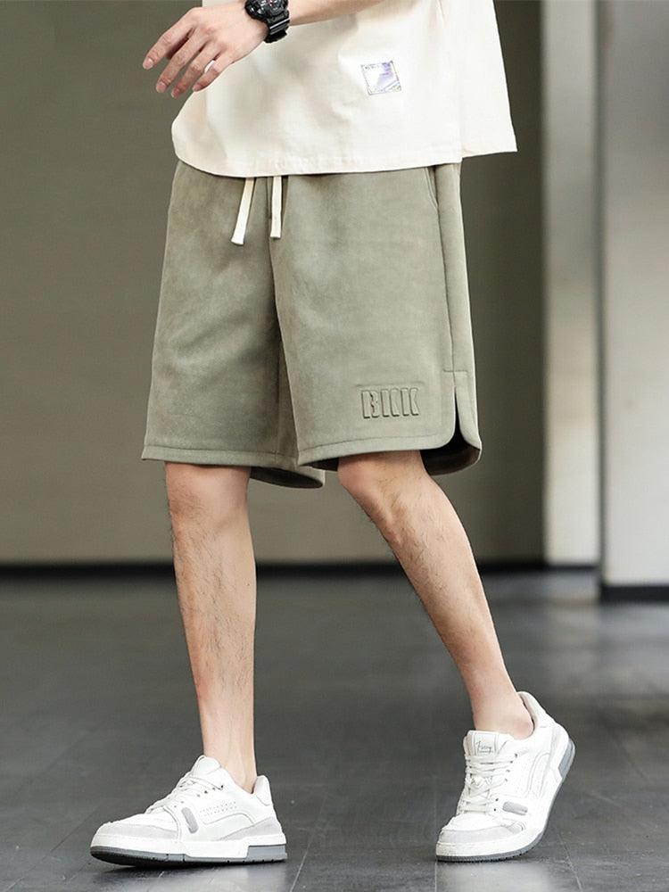Drawstring Waist Oversize Sweatshort Drawstring Waist Oversize Sweatshort