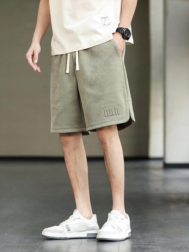 Drawstring Waist Oversize Sweatshort Drawstring Waist Oversize Sweatshort