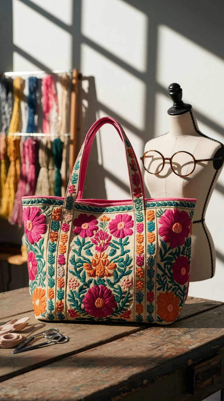 Crafting an Embroidery Tote Bag Design at Home outfit idea