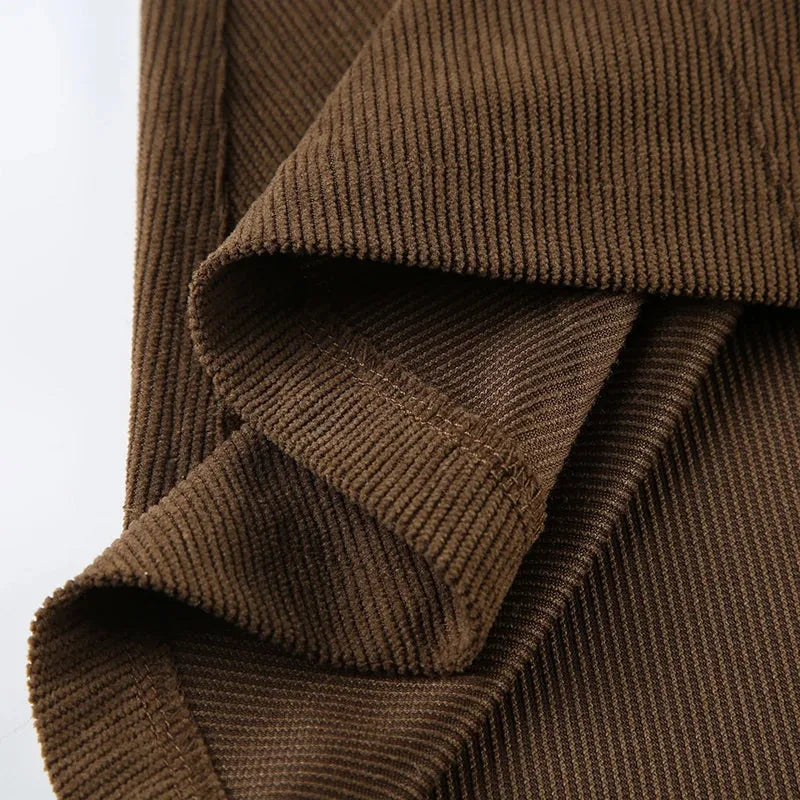 Fairy Grunge Corduroy Midi Skirt Fairy Grunge Corduroy Midi Skirt