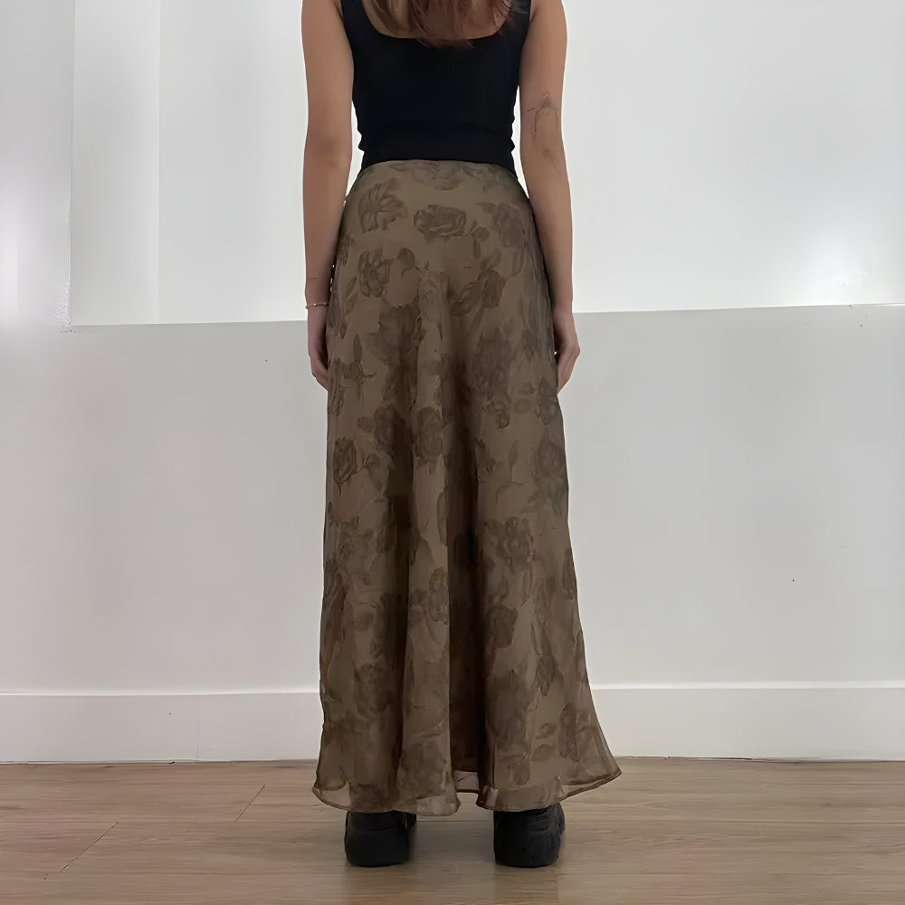 Fairy Grunge Floral Maxi Skirt Fairy Grunge Floral Maxi Skirt