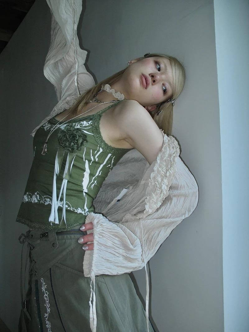 Fairy Grunge Ruffled Crop Cardigan Fairy Grunge Ruffled Crop Cardigan