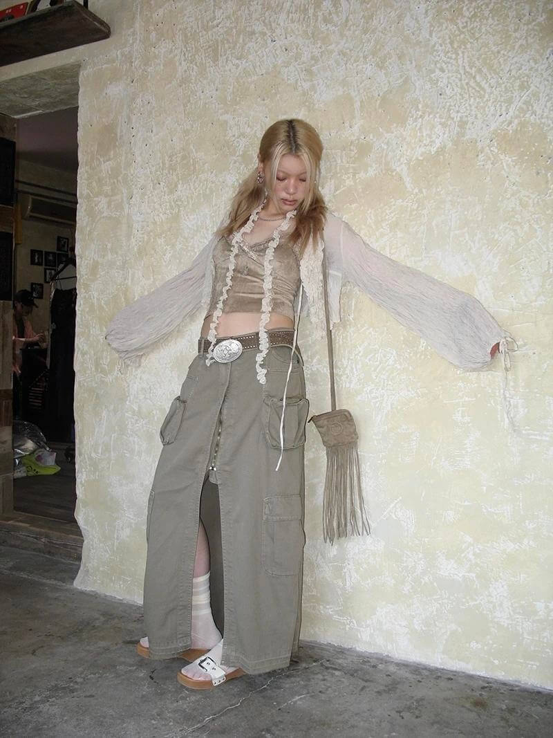 Fairy Grunge Ruffled Crop Cardigan Fairy Grunge Ruffled Crop Cardigan
