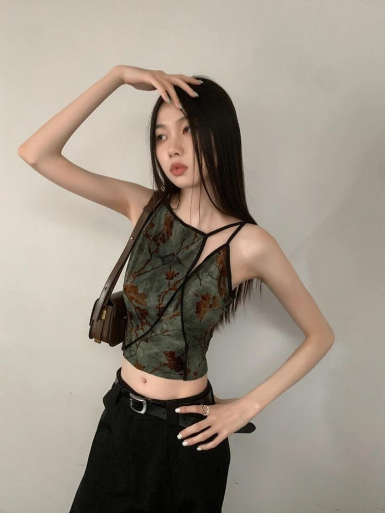 Fairycore Floral Asymmetric Top Fairycore Floral Asymmetric Top