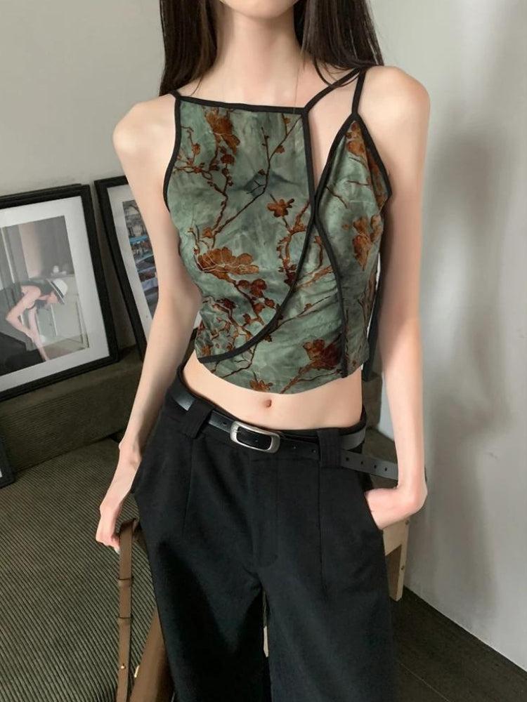 Fairycore Floral Asymmetric Top Fairycore Floral Asymmetric Top