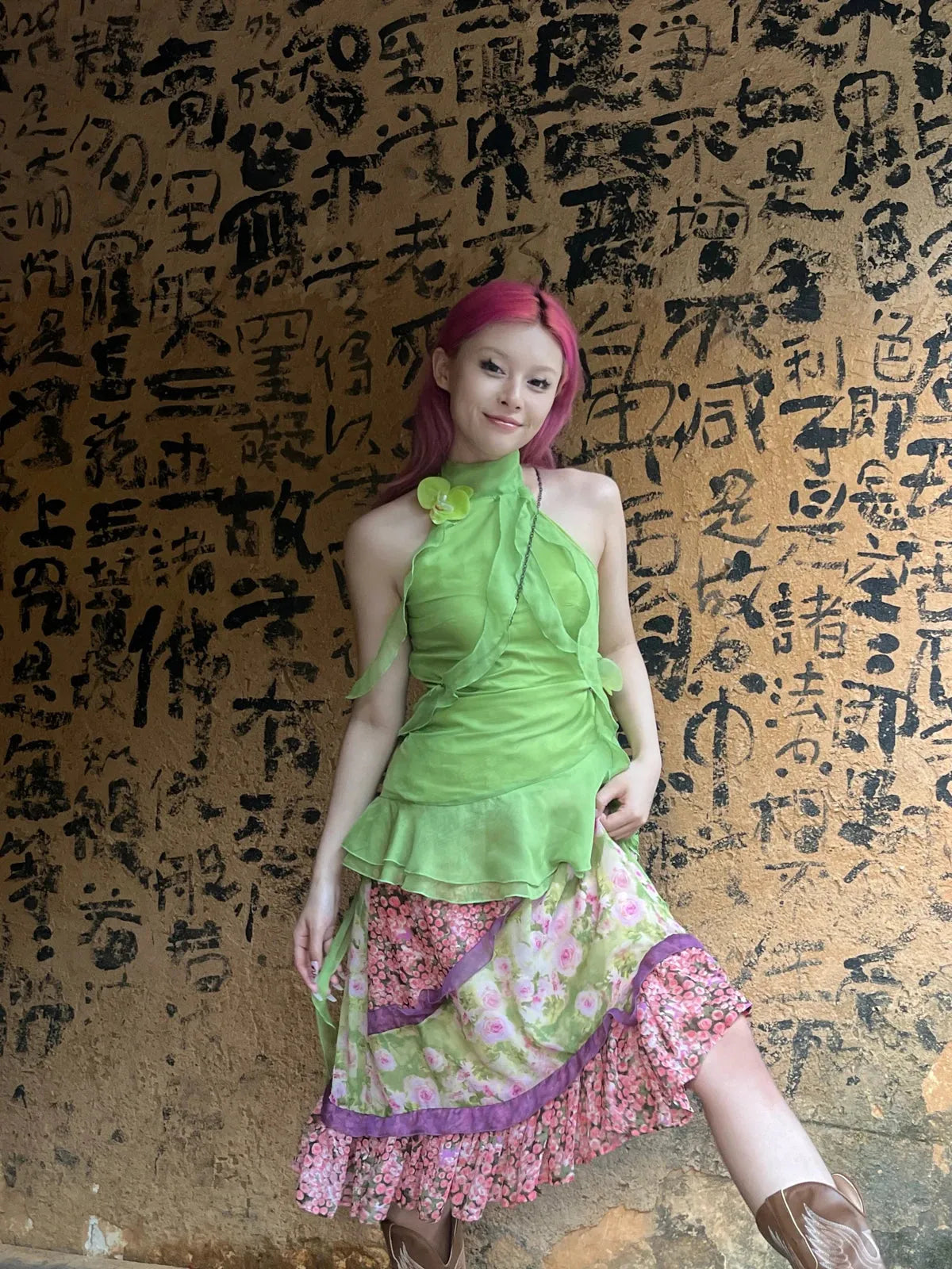 Fairycore Floral Ruffled Top Fairycore Floral Ruffled Top