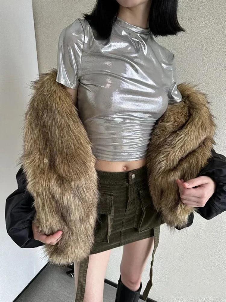 Faux Fur Puffer Jacket Faux Fur Puffer Jacket
