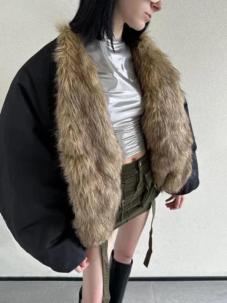 Faux Fur Puffer Jacket Faux Fur Puffer Jacket