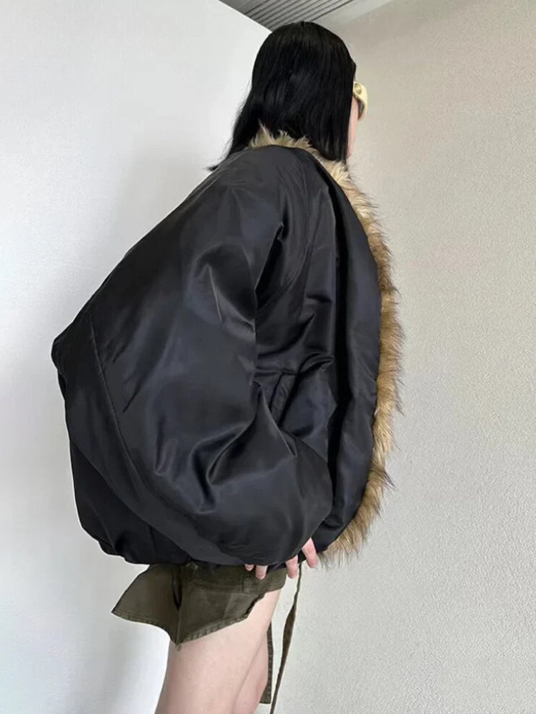 Faux Fur Puffer Jacket Faux Fur Puffer Jacket