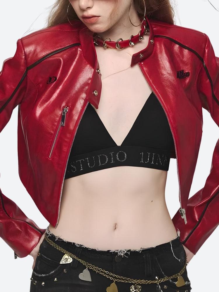 Faux Leather Biker Jacket Faux Leather Biker Jacket