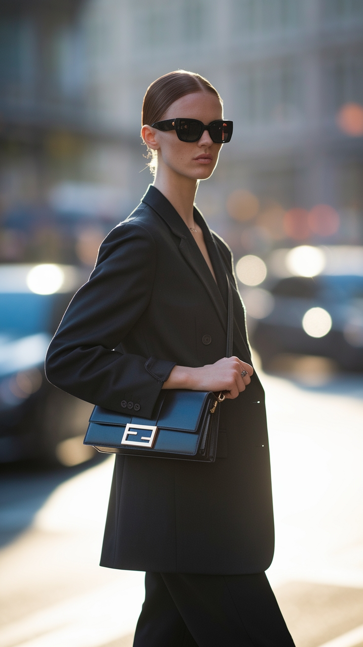 Styling Tips for the Fendi Baguette Black outfit idea