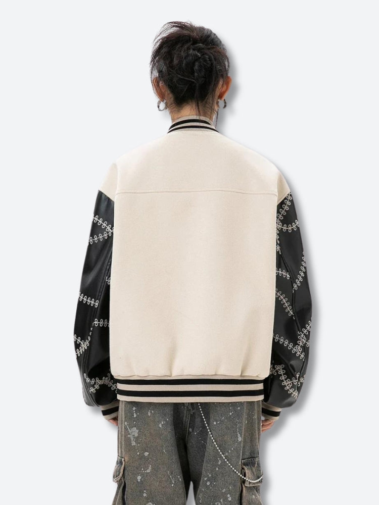 Floral Embroidered Bomber Jacket Floral Embroidered Bomber Jacket