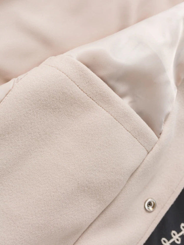 Floral Embroidered Bomber Jacket Floral Embroidered Bomber Jacket