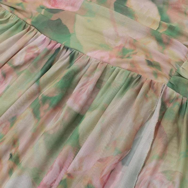 Floral Ruched Maxi Dress Floral Ruched Maxi Dress