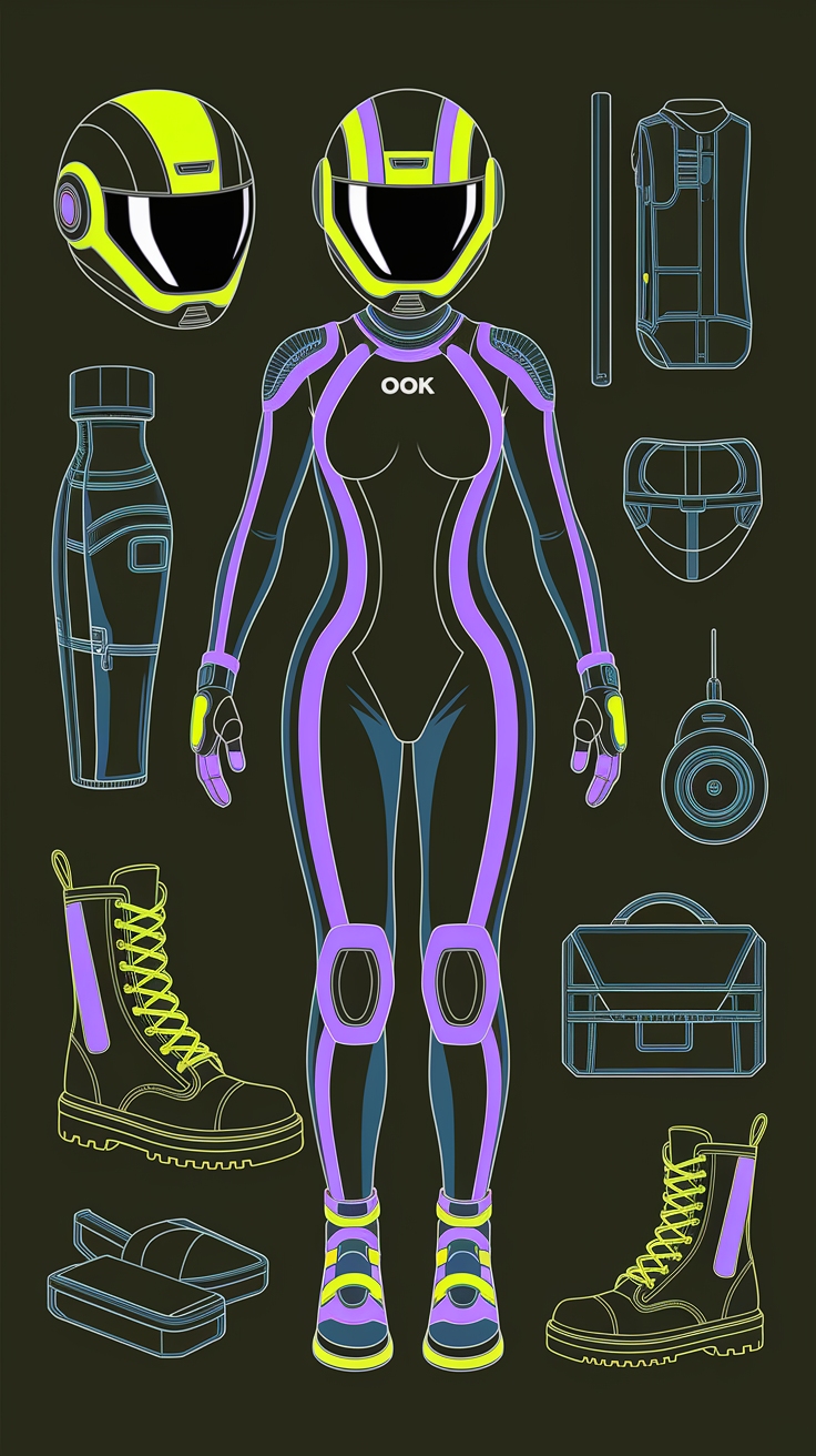 H2: Tips for Futuristic Fashion Drawing Mastery outfit idea