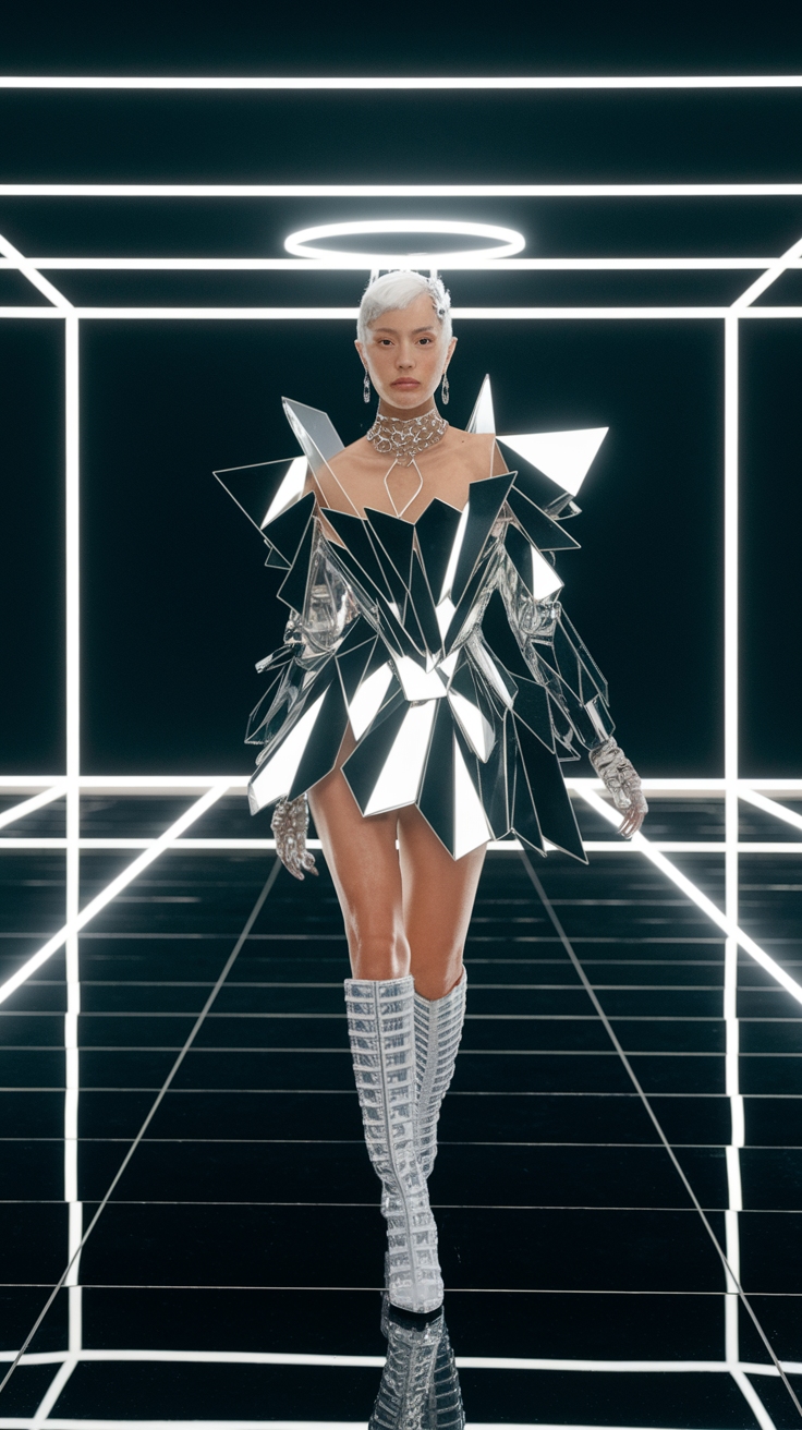 H2: The Rise of Futuristic High Fashion in the Industry outfit idea