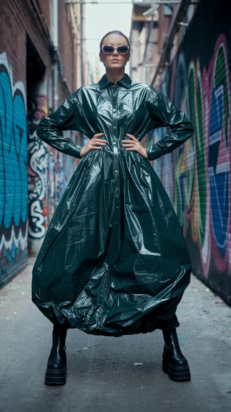 Garbage Bag Dress: Fashion’s Bold Experiment outfit idea