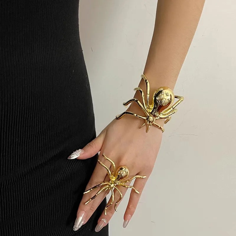 Goth Spider Bracelet & Ring Goth Spider Bracelet & Ring