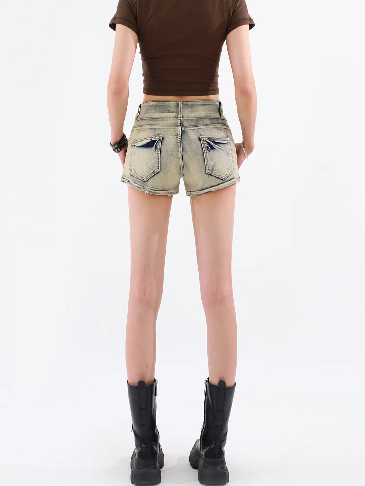 Grunge Distressed Denim Shorts Grunge Distressed Denim Shorts