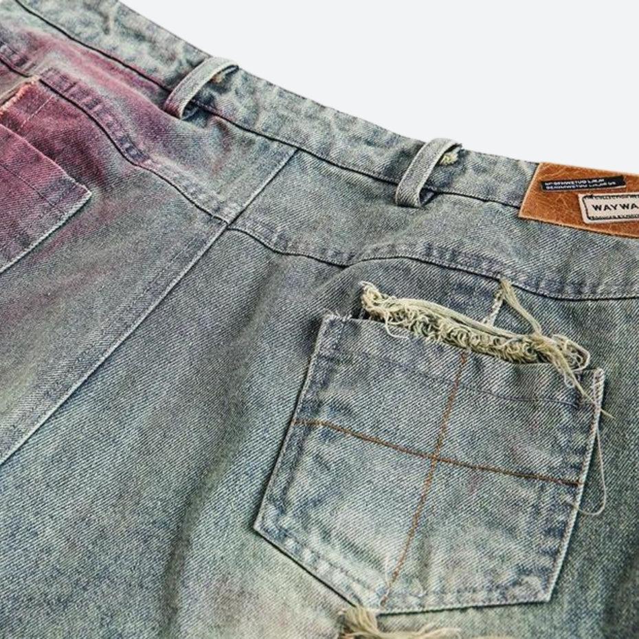 Grunge Distressed Denim Shorts Grunge Distressed Denim Shorts