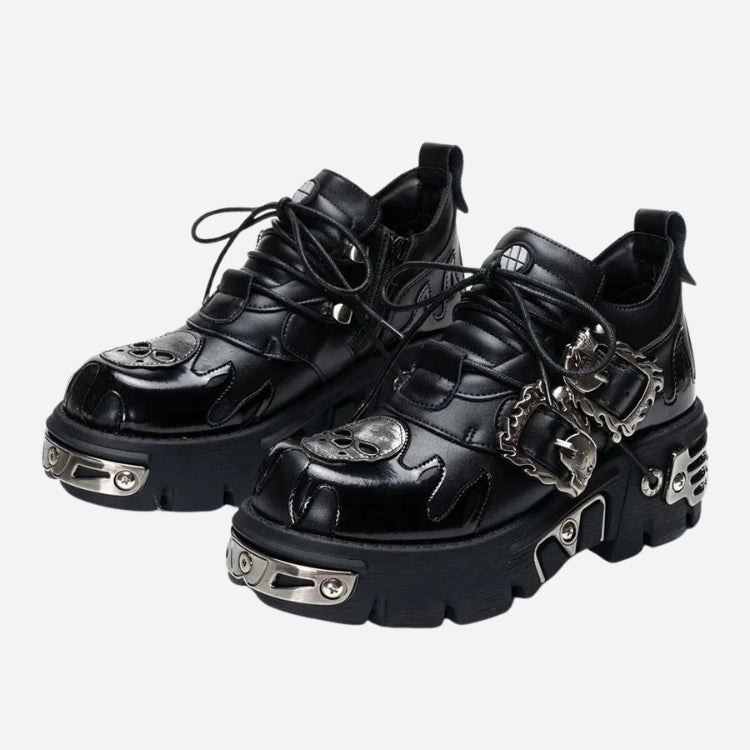 Grunge Fire Chunky Platform Shoes Grunge Fire Chunky Platform Shoes