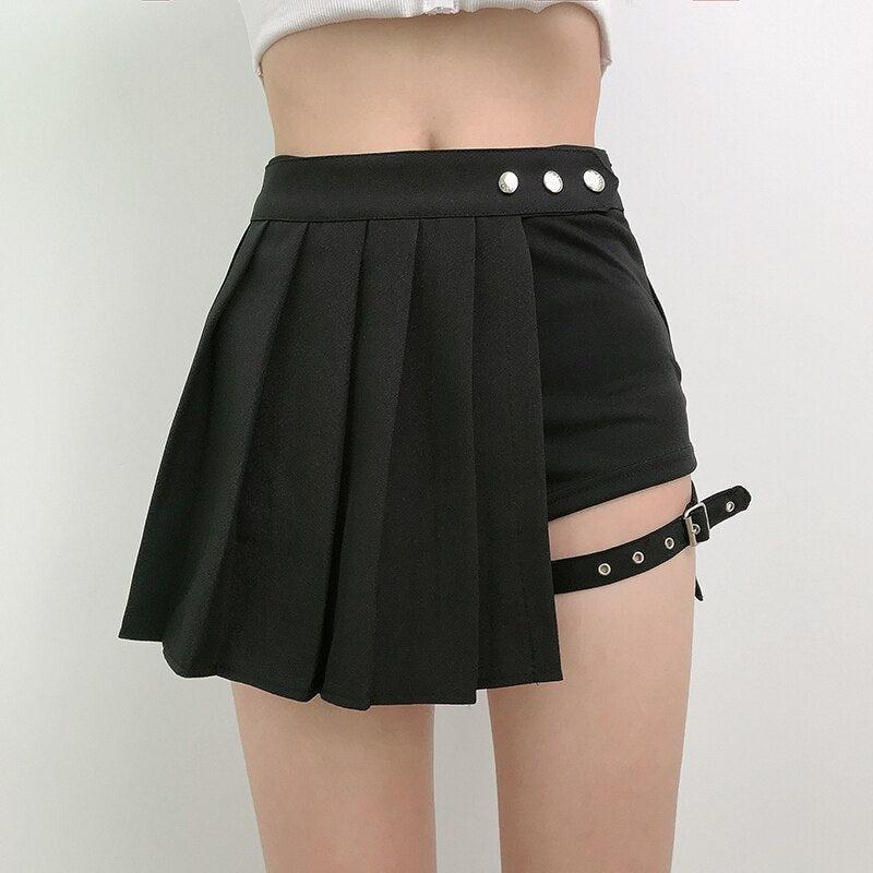 Grunge Pleated Mini Skort Grunge Pleated Mini Skort
