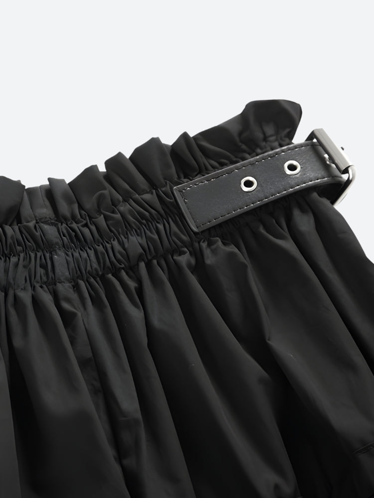 Grunge Ruched Midi Skirt Grunge Ruched Midi Skirt