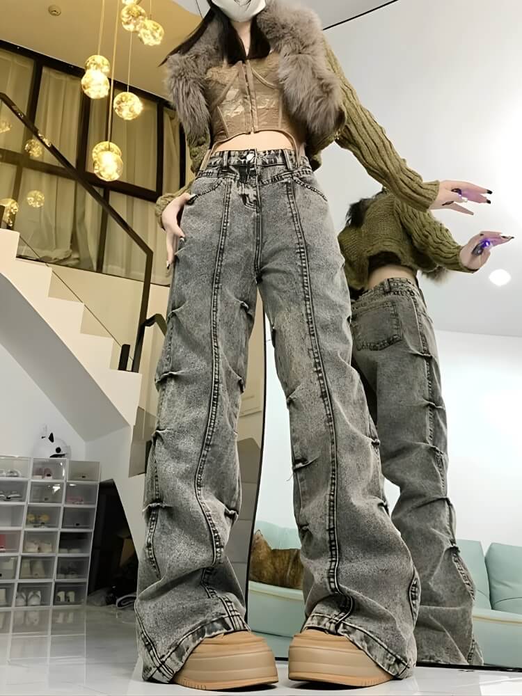 Grunge Wide Leg Jeans Grunge Wide Leg Jeans