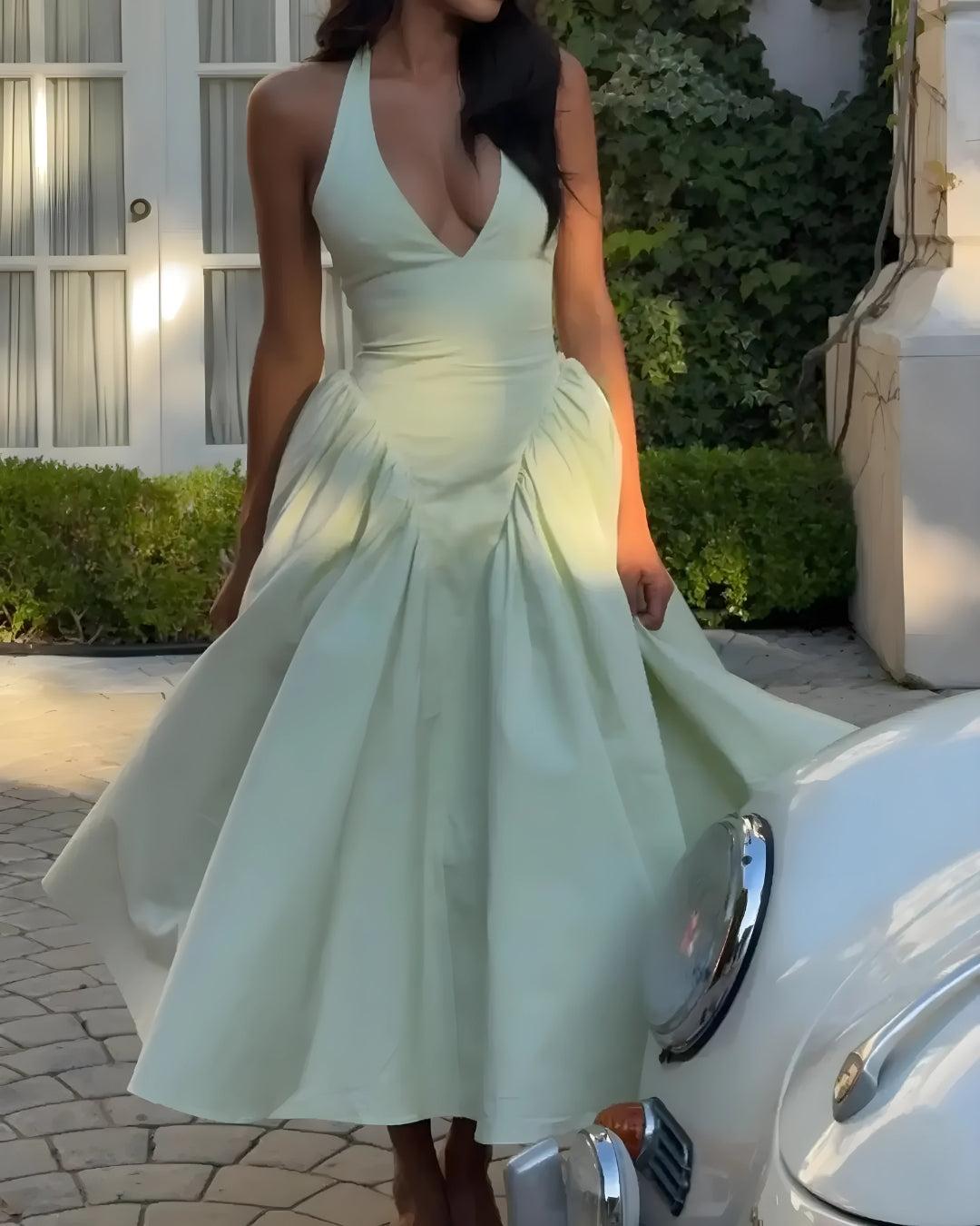 Halter Neck Corset Midi Dress Halter Neck Corset Midi Dress