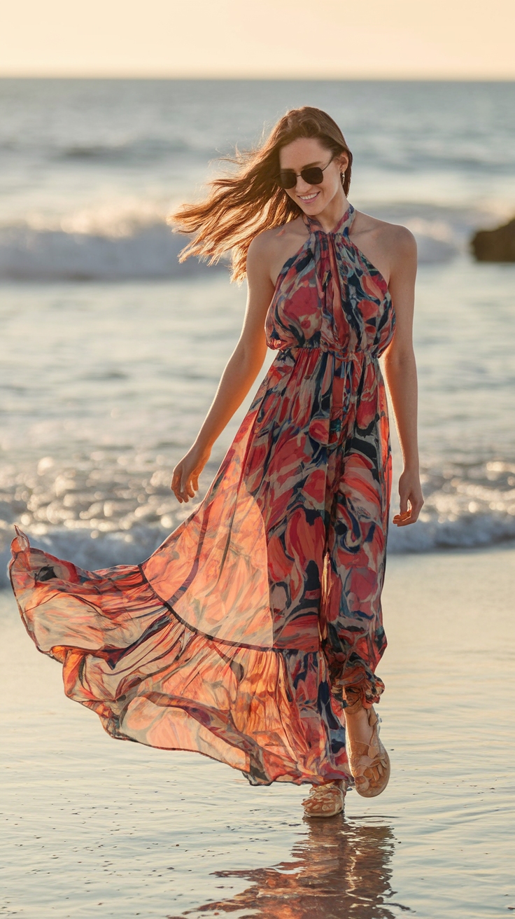 Halter Maxi Dresses: A Must-Have for Warm Days outfit idea