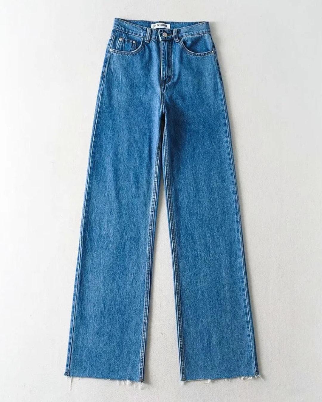 High Waist Casual Washed Jeans High Waist Casual Washed Jeans