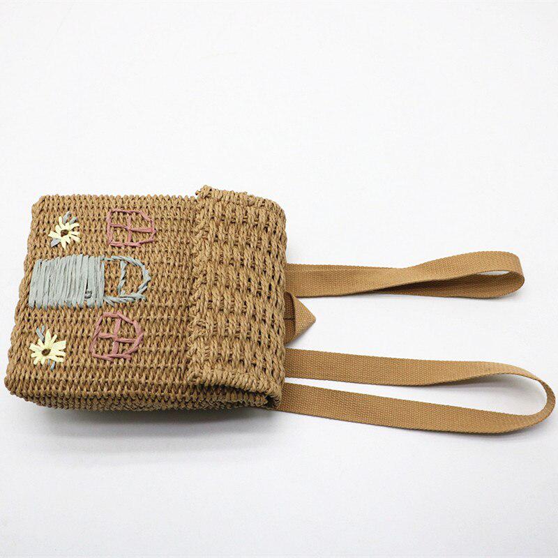Home Design Straw Backpack Home Design Straw Backpack