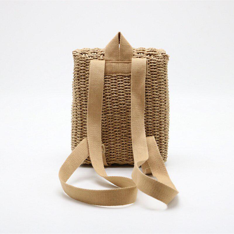 Home Design Straw Backpack Home Design Straw Backpack