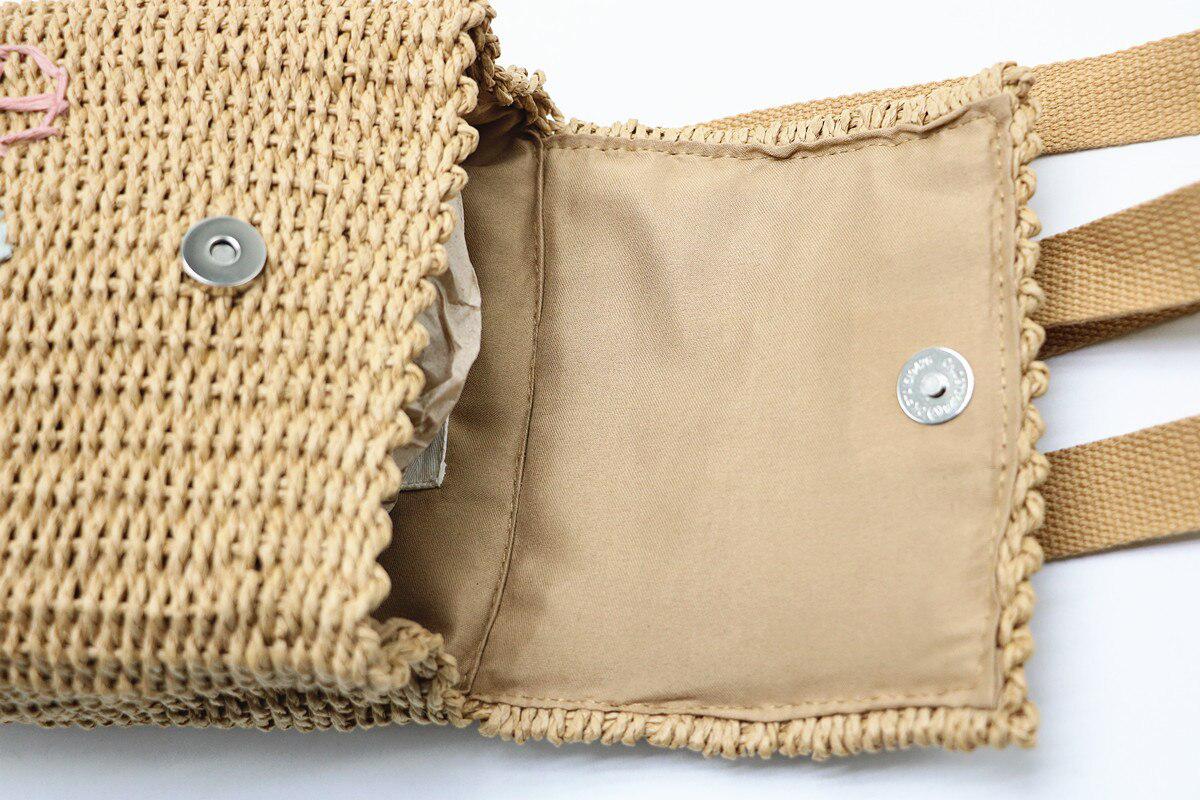 Home Design Straw Backpack Home Design Straw Backpack