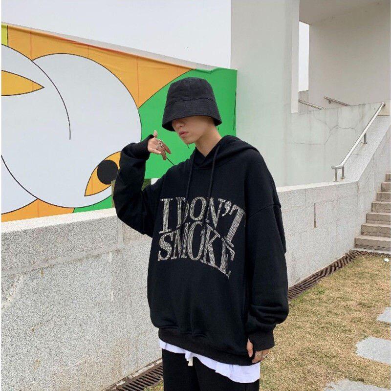 I Don't Smoke Rhinestone Hoodie I Don't Smoke Rhinestone Hoodie