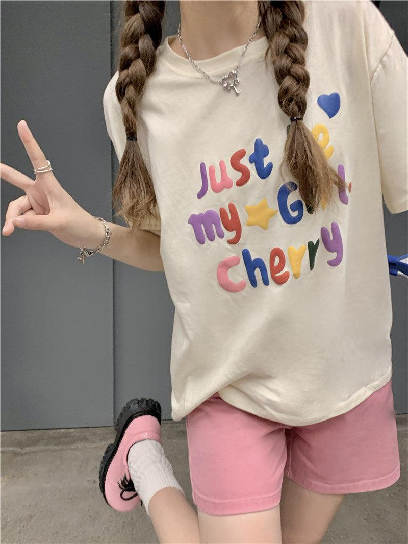 Just Be My Girl Cherry Tee Just Be My Girl Cherry Tee