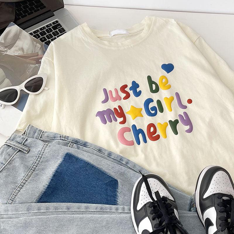 Just Be My Girl Cherry Tee Just Be My Girl Cherry Tee