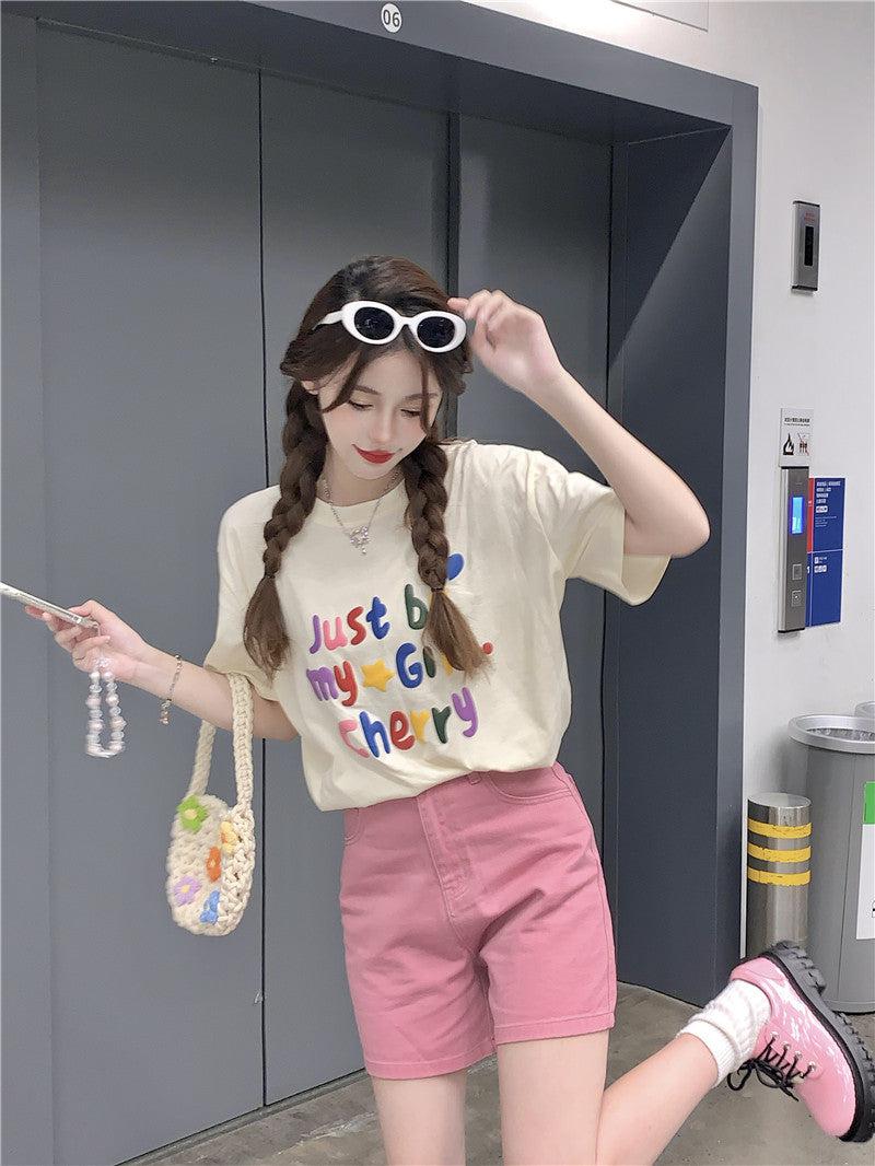 Just Be My Girl Cherry Tee Just Be My Girl Cherry Tee