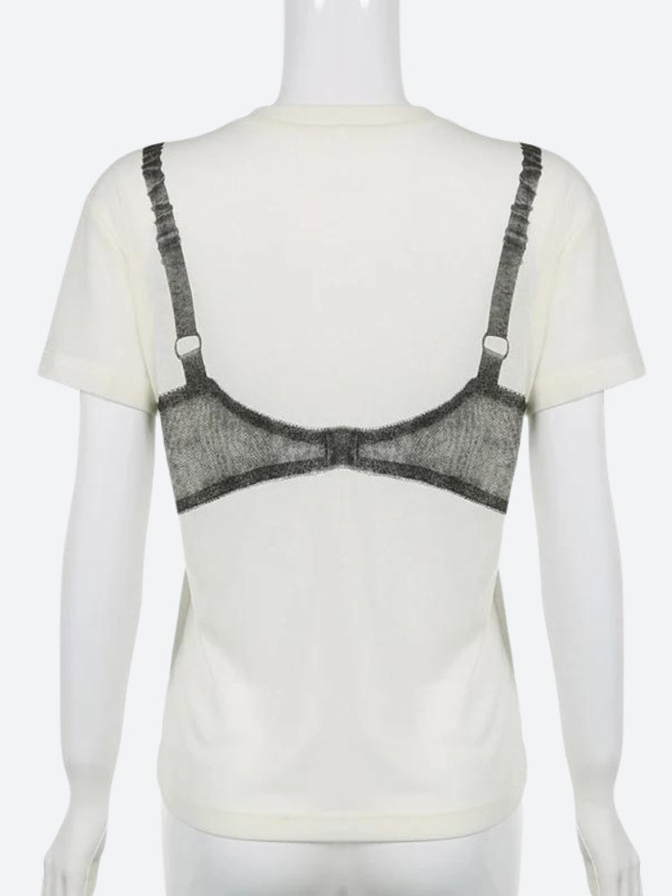 Lace Bra Tee Lace Bra Tee